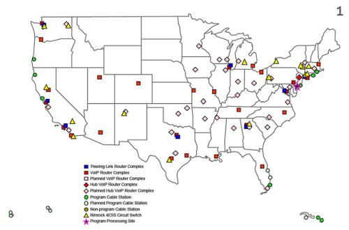 NSA / AT&amp;T, Surveillance Collaboration Maps, 2018