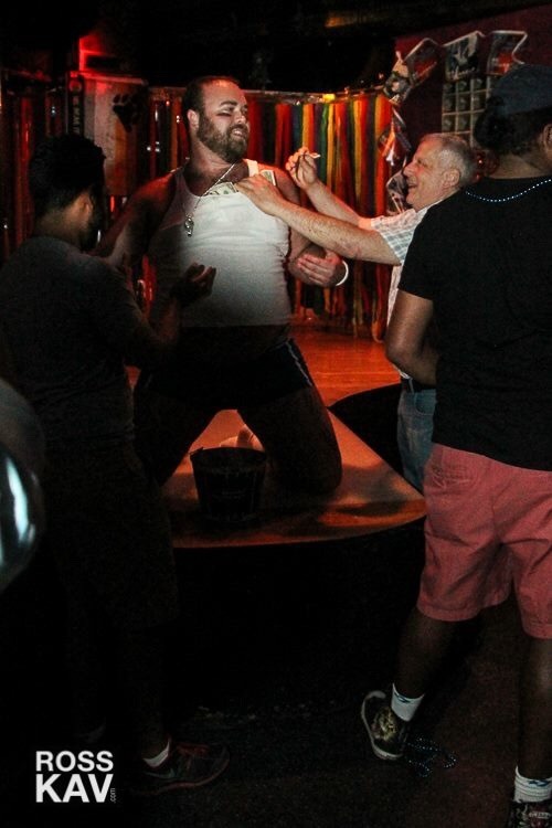 bostonbear888:  Stripping for charity. Bearz Bare It All.