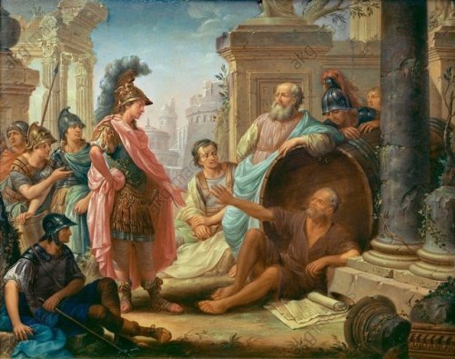 peashooter85:When Alexander the Great once met the philosopher Diogenes, founder of the philosophica