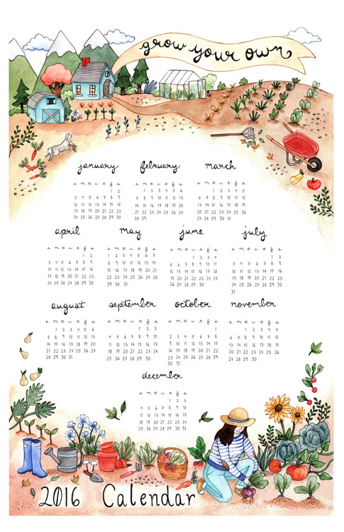 New Garden Calendar is up in my shop!  Find it here.