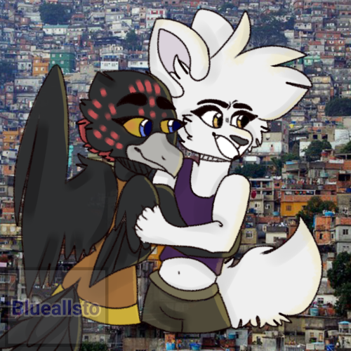 A Commission I Did For My Friend, And Then A Drawing Of Woz (Wolf) And Bass (Bat), Two Of My NextGen