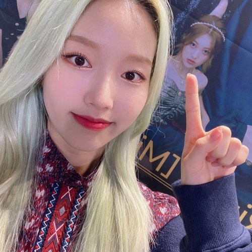 12loona: 210123 loonatheworld Twitter update[#GoWon] Taking a pic with my ult. I should ta