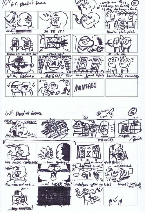 chrishoughtonart:  The last episode of Gravity Falls that I worked on (Blendin’s Game) aired t