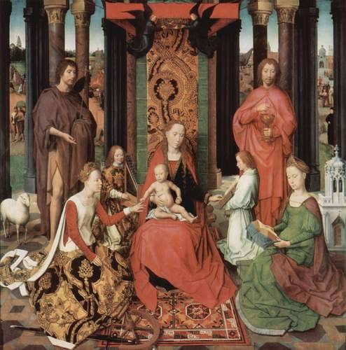 Central panel of the Triptych of St. John the Baptist and St. John the Evangelist, 1479, Hans Memlin