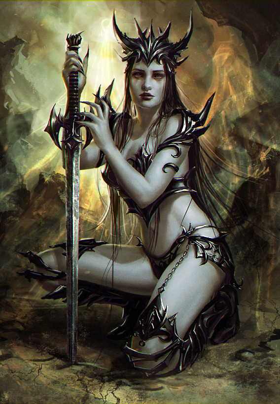 zoesfantasyworld:    Demon warrior   