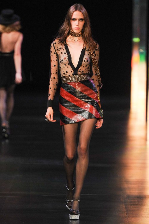 lumedunsorriso:Georgia Hilmer for Saint Laurent S/S 2015