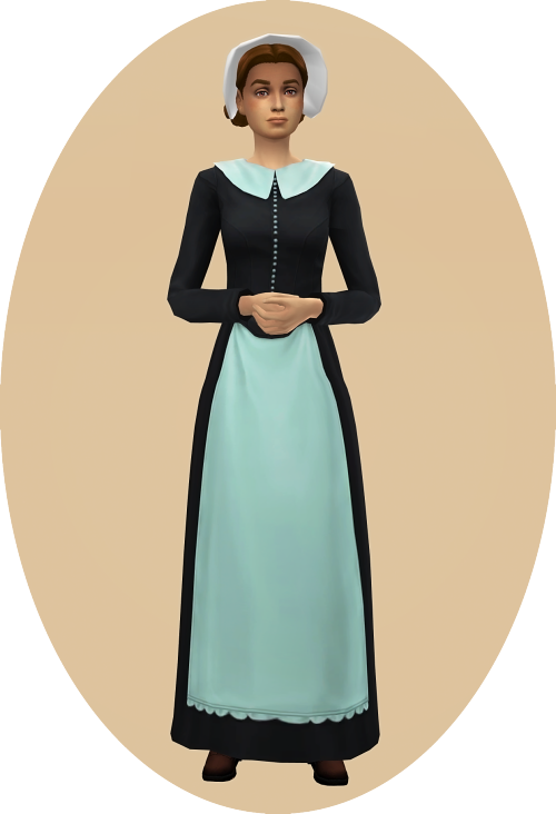 After too many hours of weight painting, a dress! A new conversion of the Sims 3 Jamestown Dress (wi