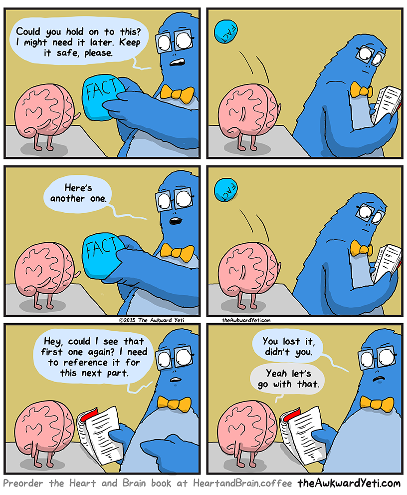 larstheyeti:  my fact retention[theawkwardyeti] [preorder my book]