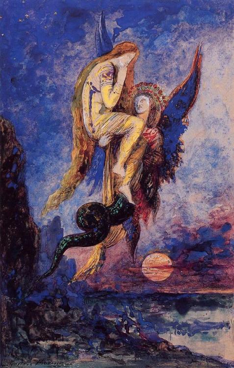 gustave-moreau:Chimera, 1884, Gustave MoreauMedium: watercolorhttps://www.wikiart.org/en/gustave-mor