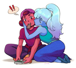 eunnieboo:surprise smooch!