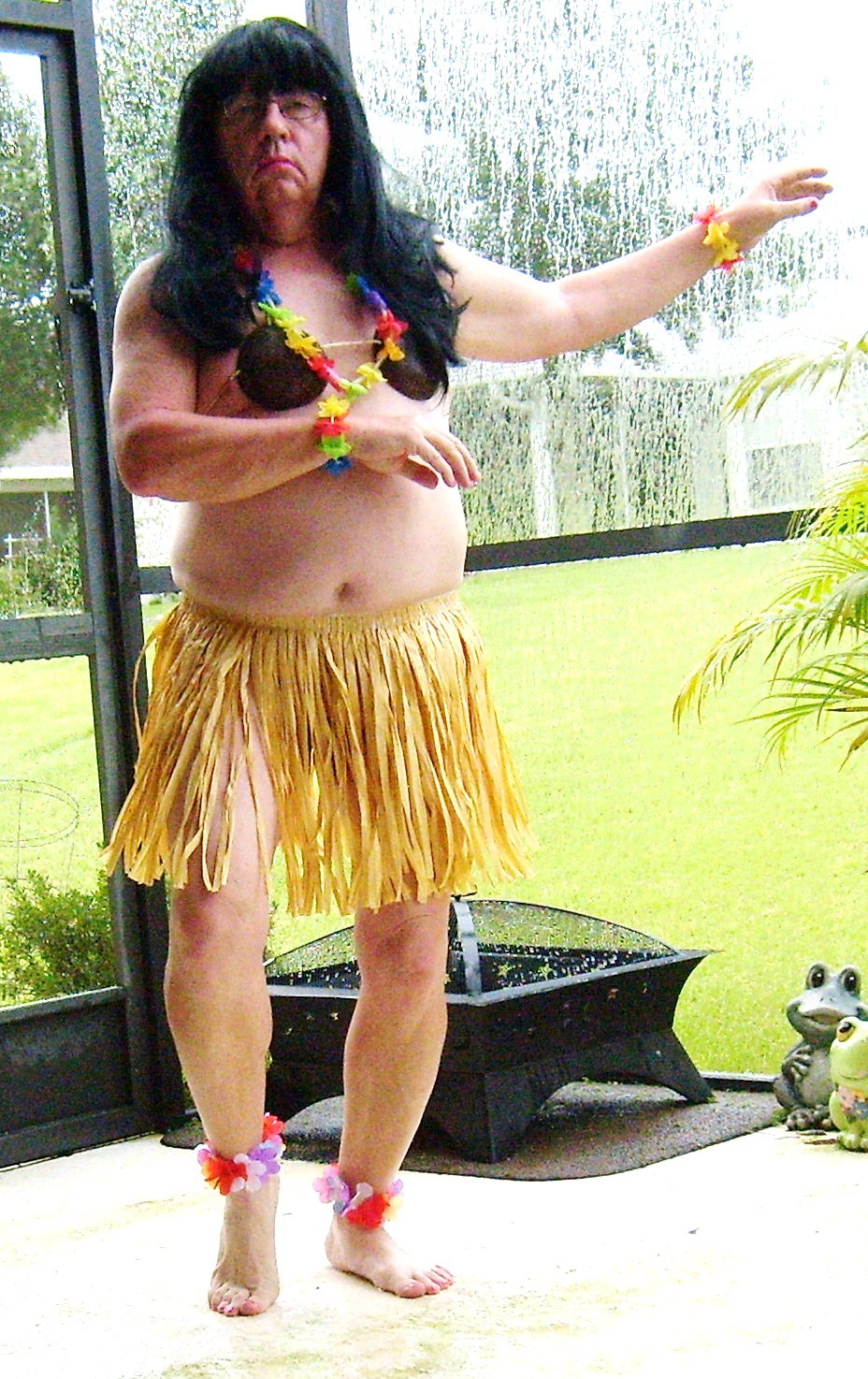 Sissy Boi Learns to be a Hula Girl