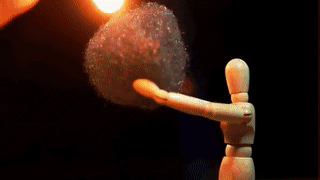 This is what burning steel wool looks like. (Source)