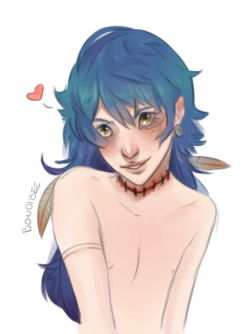 bondibee:  tiny doodle U 3 U  I liked the