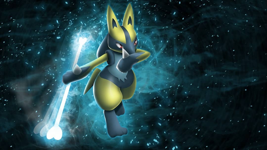 Shiny riolu and shiny lucario  Shiny pokemon, Pokemon art, Pokemon