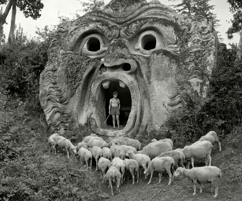 Park Of The Palazzo Orsini, Bomarzo, Italy,1952