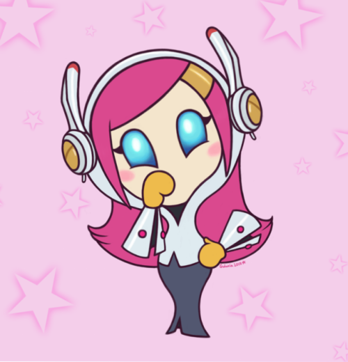The charming, vengeful secretary Susie is here to help Kirby! whilst also chasing Meta Knight a