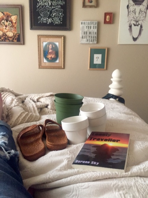 stvnnning:  TODAY I GOT SOME CUTE LIL PLANTERS n POTS, JESUS SANDaLS & DIS BOOK BY serenosky 
