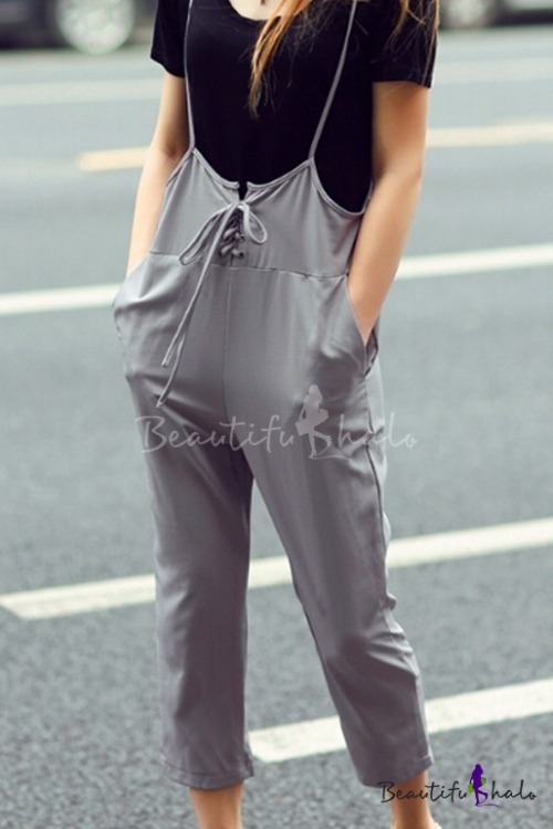 gray crop overall