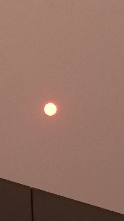 An apocalyptic sun today ☀