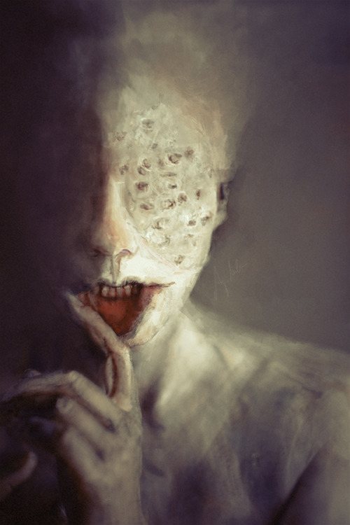 weirdletter:Hush, by Anja Millen, via DeviantArt.