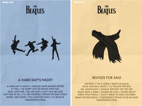 minimal-pulse:THE BEATLES Album Posters created by: Minimal-Pulse-Art [minimal-pulse.tumblr.com]