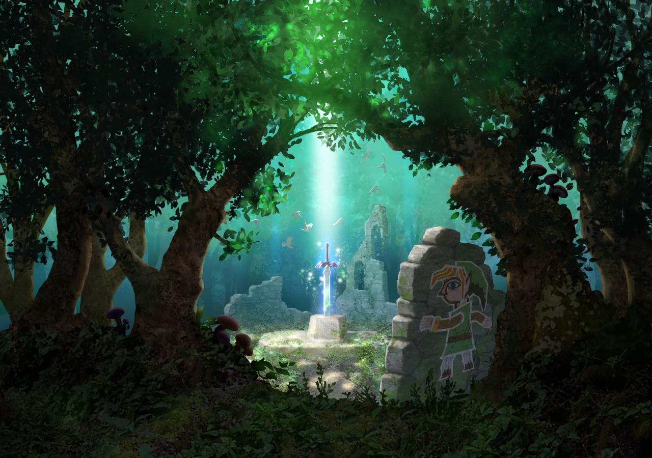 gameandgraphics:  The Legend of Zelda: A Link between worlds original artworks -