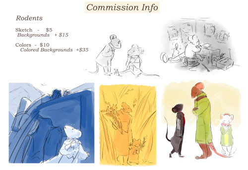  Commission Info! I’m opening commissions for the holiday season!PM me if you are interested or have