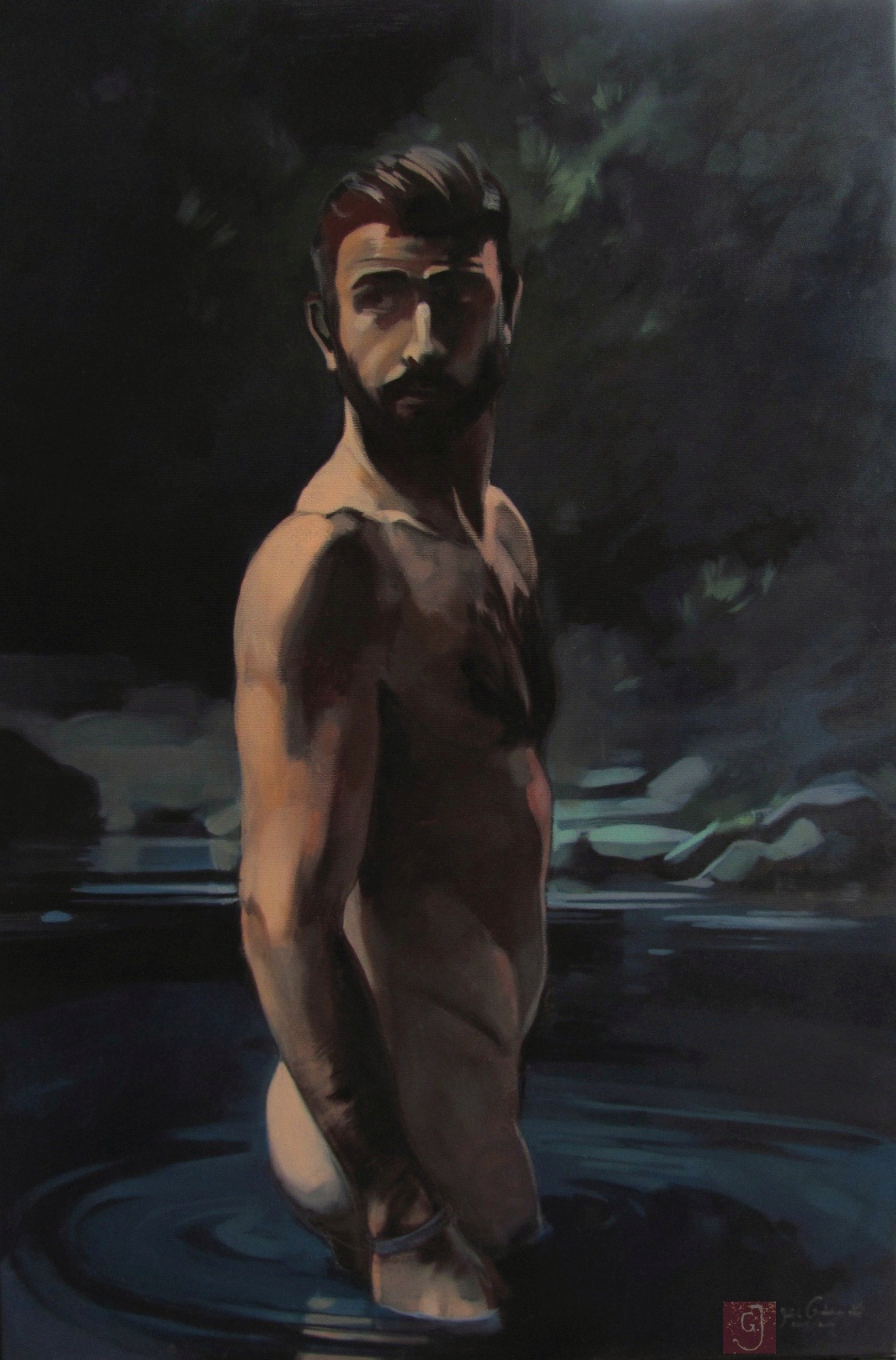   J.Godziszewski, The Sourtce, oil on canvas, 2016