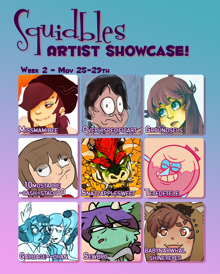 squidbles:  STARTING MAY 25th!Missmamibee!Overlyspecificart! Groundsels! - ART