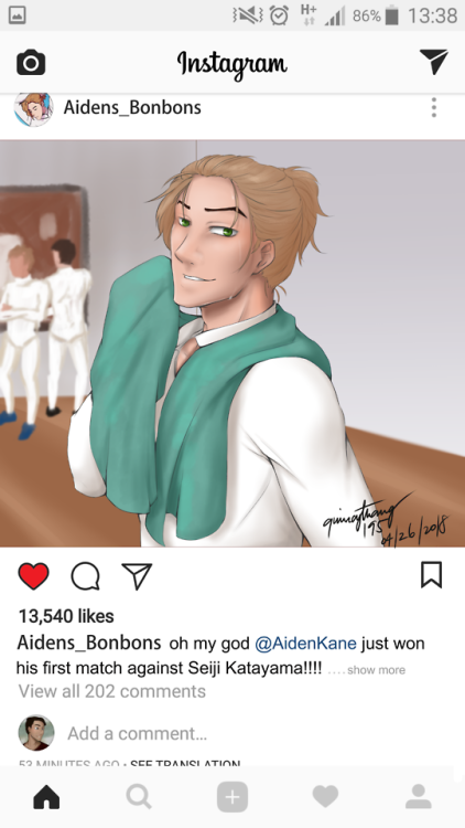 q195-arts: Fence Week Day 4: Social MediaThe Bons have a fan account dedicated just to Aiden and you