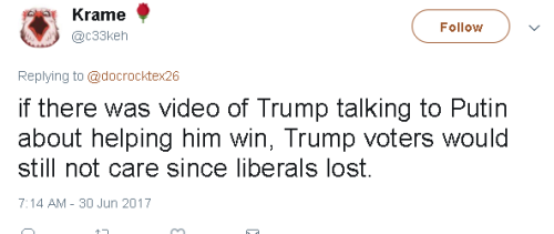 The truth.At this point, Trump die hards only care who they make mad. Hillary wasn’t wron