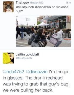 rudegyalchina:  jvstxn:she was drunk and agitating. dont let the media fool you  BOOST