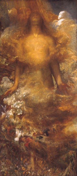 fer1972:  Today’s Classic: George Frederic Watts (1817‑1904) 1. Hope (1886) 2. Minotaur (1885) 3. Happy  Warrior (date unkwnown) 4. Eve Tempted (1884) 5. She Shall Be Called Woman (1880) 