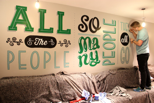 typostrate:Wall for Typography  Typographer and Designer Tobias Hall was asked from the Holid