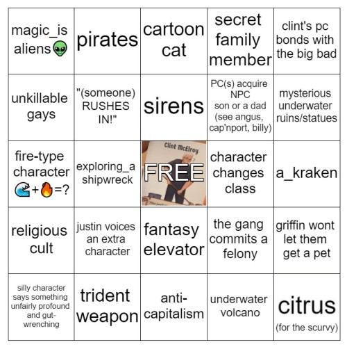 Forgot To Post My Ethersea Bingo Card Here
