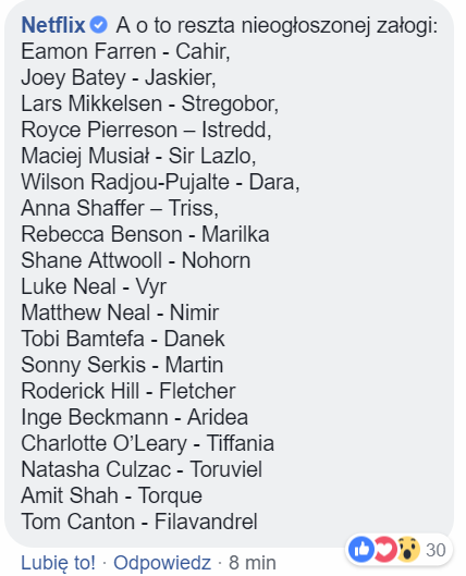     Anonymous said:Netflix Poland leaked some more of the cast and have got Anna