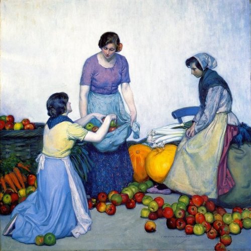 salantami: ApplesMyron G. Barlow - circa 1914