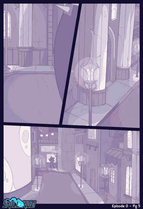 lunaartgallery:  <–Prev   Next –>With her life turned to ashes Skully is hellbent on hunting down the  witch who cursed her no matter the cost. Well…until that cost turns out  to be in the millions, apparently destroying half the city doesn’t