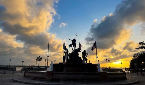 Sunset & evening solo stroll in El Viejo San Juan, P.R. So much history & beauty to apprecia