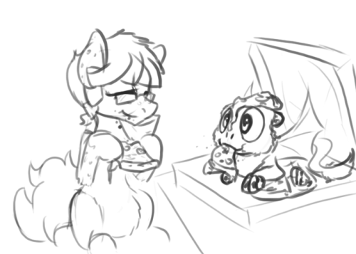 sapphire-and-greyzeek:  ask-jenn:  So that makes us pizza buddies, right? Right? :3 ———————————————————————————————- PIZZA BUDDIES YEAH >:D! This is so freakin adorable and unexpected ahaha!!