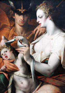 jaded-mandarin:  Venus, Mercury and Cupid, 1597.