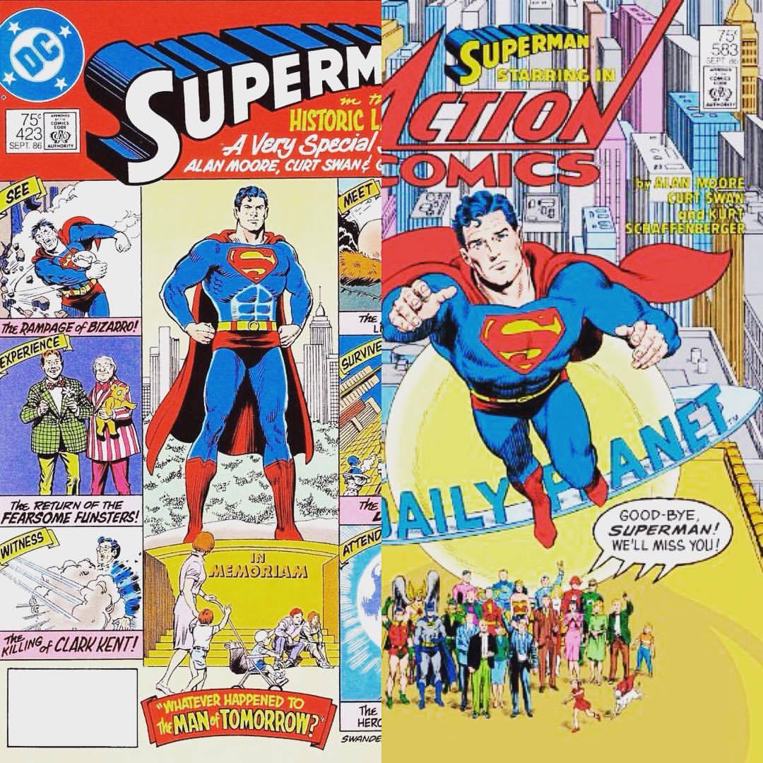 I’ll be on @SourceMatCast tonight at 10 w/ @stiznarkey talking Alan Moore’s “Whatever Happened to the Man of Tomorrow” #superman #curtswan #alanmoore #dccomics #silveragecomics