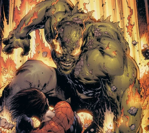 towritecomicsonherarms:  Favourite mainstream comic book villain tbhNorman Osborn/Green Goblin/Iron Patriot And he’s 3rd after The Dark Judges (from Judge Dredd) and The Plutonian (from irredeemable) on the all time listPersonally i just prefer it when