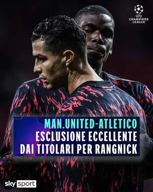 🏟 MAN.UNITED-ATLETICO: LE UFFICIALI
❌ Esclusione eccellente dai titolari per Rangnick
LIVE ➡ http://tiny.cc/United_Atletico
https://www.instagram.com/p/CbIv2l2N4BuQL2y_YMxZMnOzVlnpqBzv4ZFwQU0/?utm_medium=tumblr