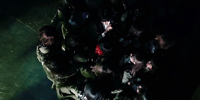 kawausotechico-caro-blog:190324 坂道TV 欅坂46 黒い羊 GIF