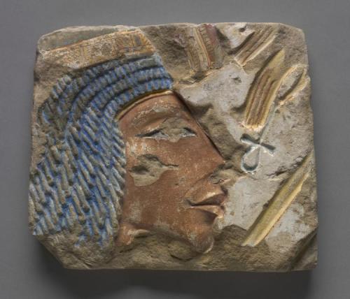 virtual-artifacts:Talatat: Portrait of Nefertiti, c. 1353-1347 BCEgypt, Karnak, New Kingdom, Dynasty