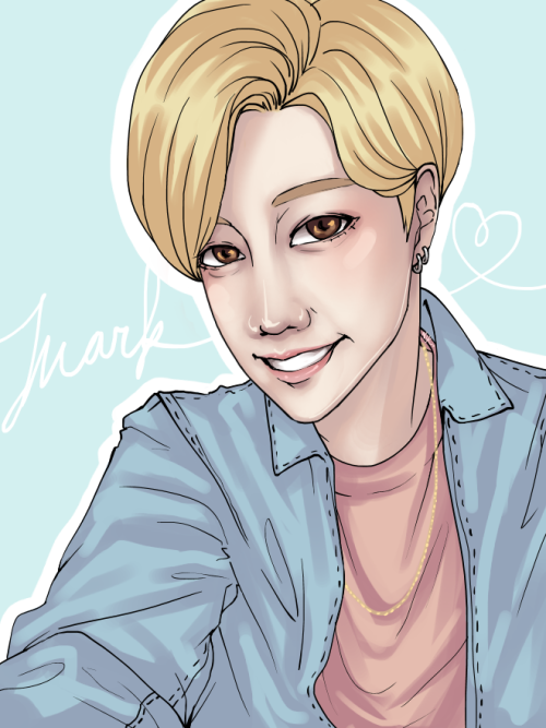 I drew blonde Mark Tuan !!