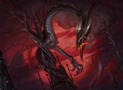 dominian-dracologist:  innistrad’s dragons may be rare, but never underestimate their power. Sinister balefires can destroy whole armies, serene moonveils can empower allies, fierce archwings, if they survive combat, fly away only to return to the