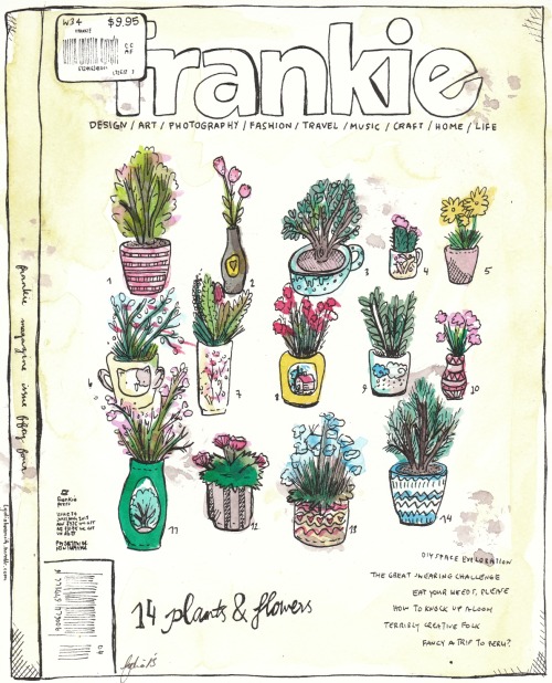 lydiabeamish:Frankie Magazine Issue 54Original cover by Angela Dalinger