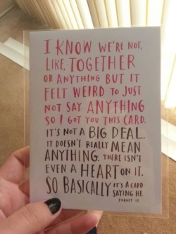 My Valentine&rsquo;s day card from star :)